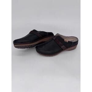 Pikolinos Black Granada Heel Clogs Size 40 US 9 Made In Spain